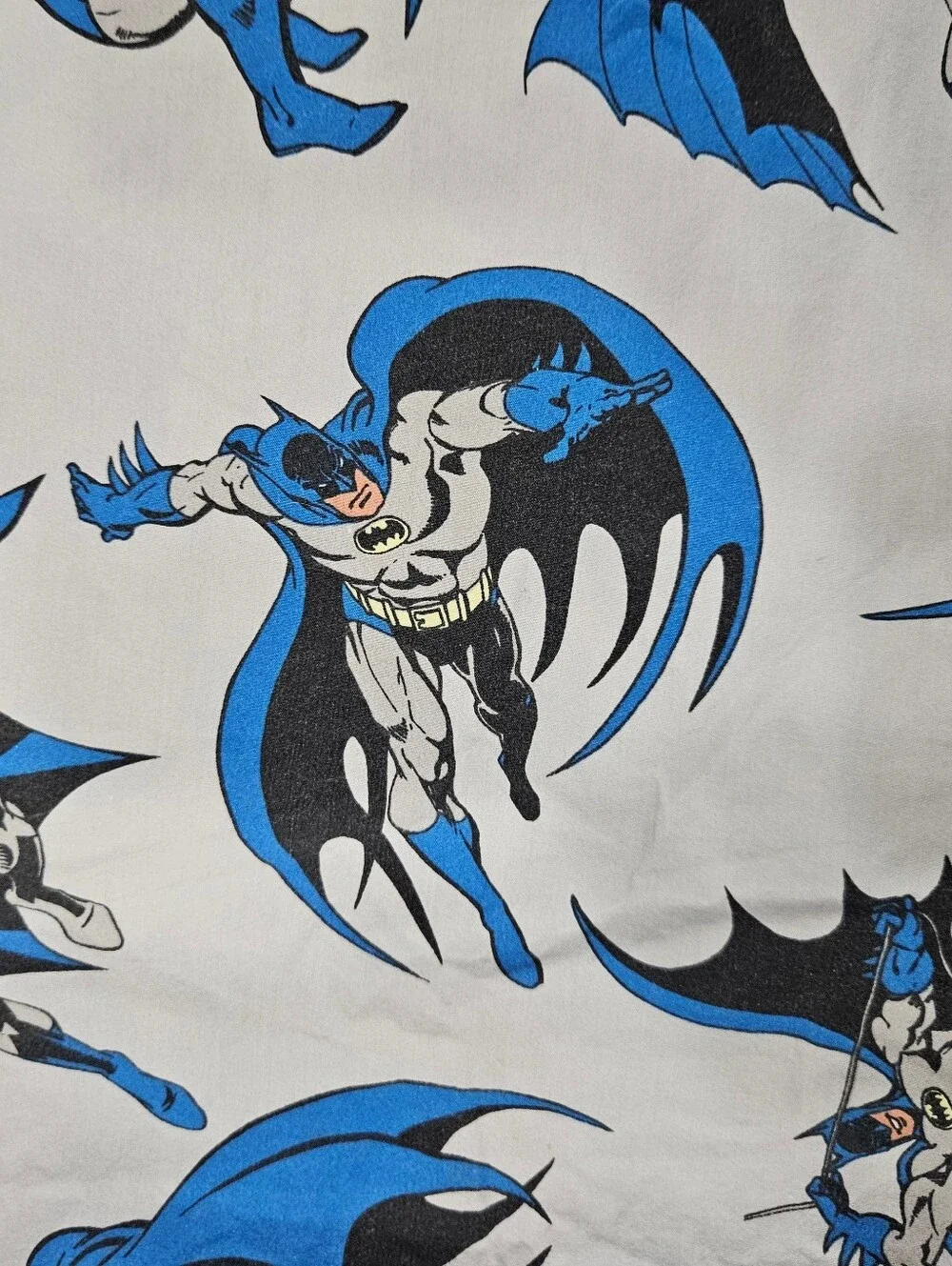 Pottery Barn Kids PBK Batman TWIN Duvet Cover Gray DC Comics Organic Cotton 2015